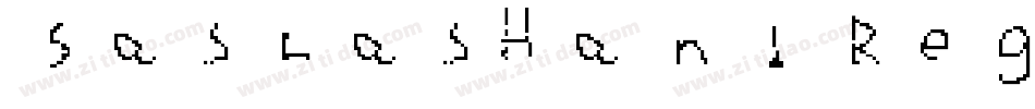 SashasHand Regular字体转换